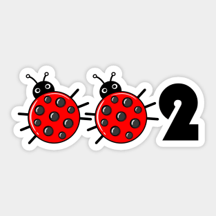 002 - pickleball ladybird edition Sticker